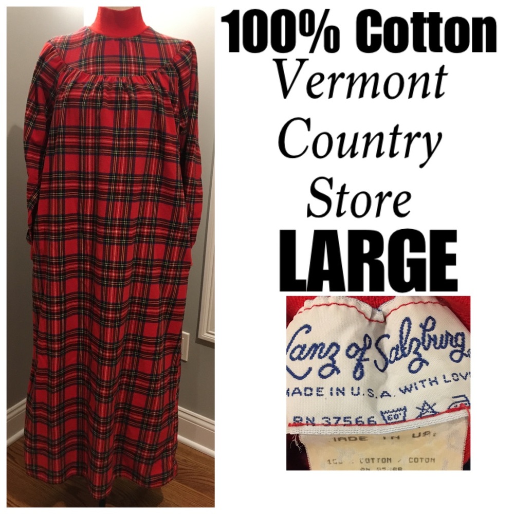 🌿Sz L Lanz of Salzburg Flannel Nightgown